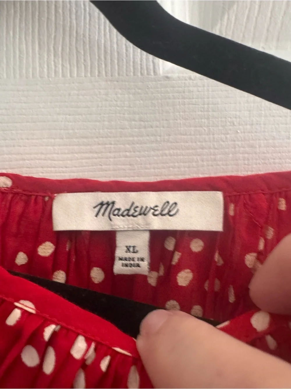 Madewell shirred puff